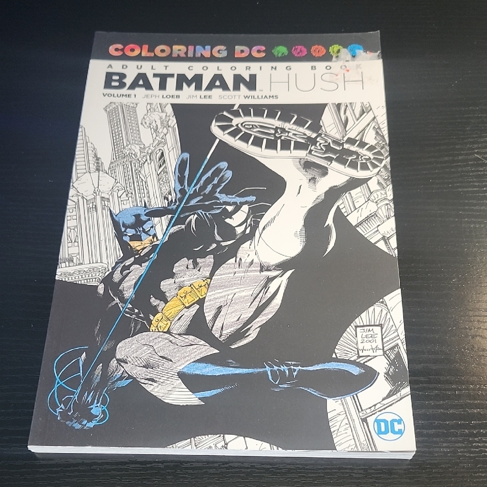 DC BATMAN HUSH Adult Coloring Book